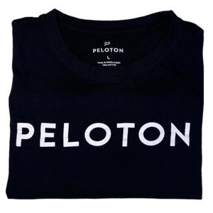 Large Unisex Peloton T-shirt, Peloton 100 Rides Shirt, Black Peloton Top